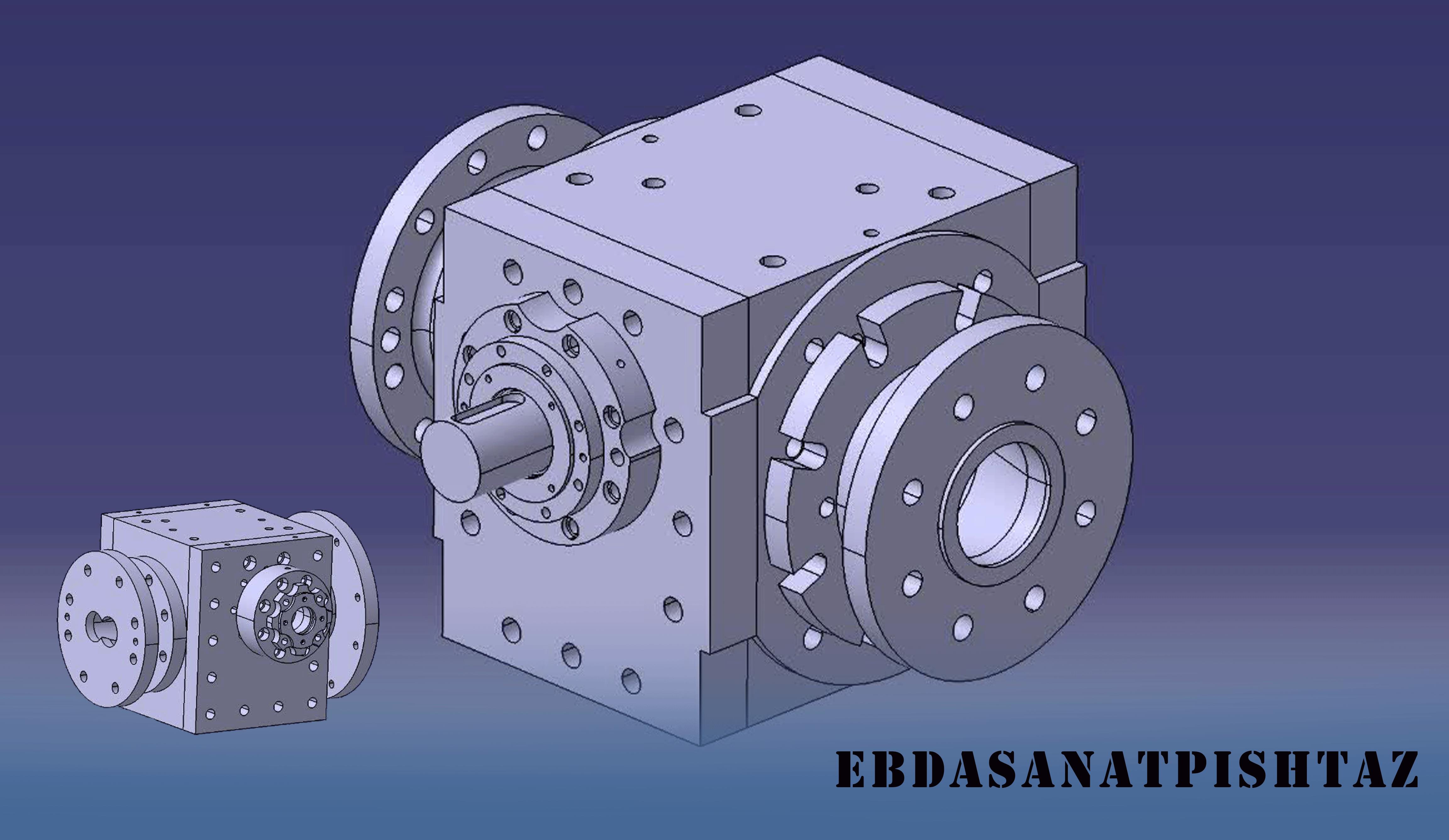 آماده سازی پمپ دنده ای بین راکتور